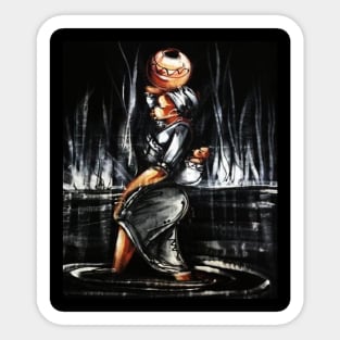 African Woman Carrying Child, African Black History Art Sticker